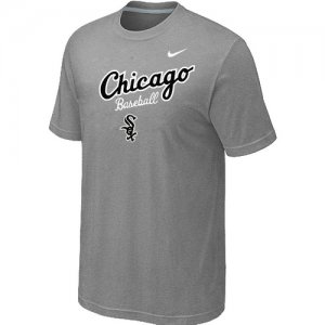 Nike MLB Chicago White Sox 2014 Home Practice T-Shirt - Light Grey