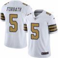 Youth Nike New Orleans Saints #5 Kai Forbath Limited White Rush NFL Jersey