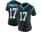 Women Nike Carolina Panthers #17 Devin Funchess Vapor Untouchable Limited Black Team Color NFL Jersey