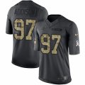 Mens Nike Carolina Panthers #97 Mario Addison Limited Black 2016 Salute to Service NFL Jersey