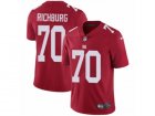 Mens Nike New York Giants #70 Weston Richburg Vapor Untouchable Limited Red Alternate NFL Jersey