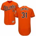 Men's Majestic Baltimore Orioles #31 Ubaldo Jimenez Orange Flexbase Authentic Collection MLB Jersey