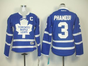 women nhl toronto maple leafs #3 phaneuf blue