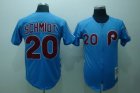 mlb philadelphia phillies #20 schmidt m&n blue