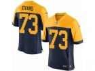 Mens Nike Green Bay Packers #73 Jahri Evans Elite Navy Blue Alternate NFL Jersey