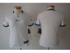 Nike Women Miami Dolphins Blank white Jerseys