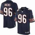 Men's Nike Chicago Bears #96 Akiem Hicks Limited Navy Blue Team Color NFL Jersey