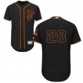 2016 Men San Francisco Giants #28 Buster Posey Majestic Black Flexbase Authentic Collection Player Jersey
