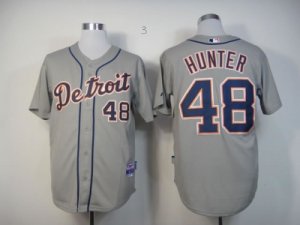 mlb jerseys detroit tigers #48 torii hunter grey