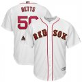 Red Sox #50 Mookie Betts White Youth 2019 Gold Program Cool Base Jersey