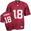 nfl indianapolis colts 18 manning red[qb practice jersey]