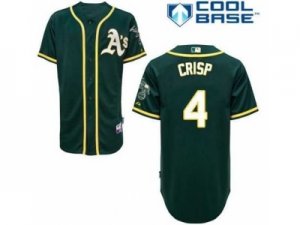 mlb jerseys oakland athletics #4 crisp green[2014 new]