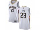 Men Nike New Orleans Pelicans #23 Anthony Davis White Stitched NBA Swingman Jersey
