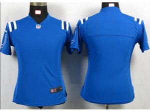 Nike Womens Indianapolis Colts Blank Blue Portrait Fashion Game Jerseys