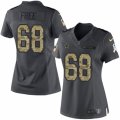 Women's Nike Dallas Cowboys #68 Doug Free Limited Black 2016 Salute to Service NFL Jersey