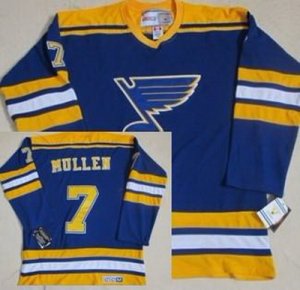 nhl St.Louis Blues #7 Mullen Blue(CCM Throwback)