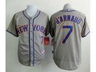 MLB New York Mets #7 Travis d Arnaud Grey Road Cool Base Stitched Baseball jerseys