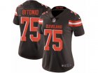 Women Nike Cleveland Browns #75 Joel Bitonio Vapor Untouchable Limited Brown Team Color NFL Jersey