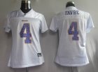 women minnesota vikings #4 faver white