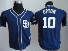 Youth MLB Men San Diego Padres #10 Justin Upton blue jersey