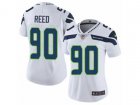Women Nike Seattle Seahawks #90 Jarran Reed Vapor Untouchable Limited White NFL Jersey