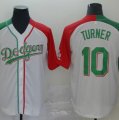 Dodgers #10 Justin Turner White Mexican Heritage Culture Night Jersey Mexico