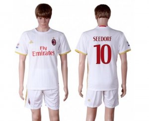 AC Milan #10 Seedorf Away Soccer Club Jersey