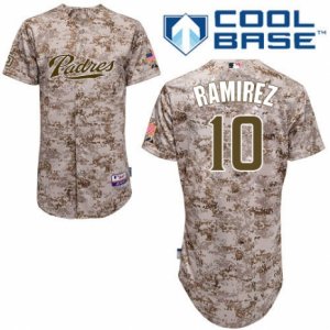 Men\'s Majestic San Diego Padres #10 Alexei Ramirez Replica Camo Alternate 2 Cool Base MLB Jersey