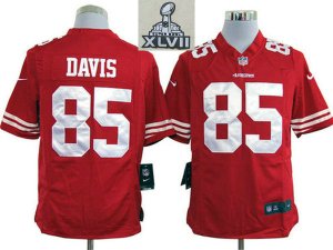 2013 Super Bowl XLVII NEW San Francisco 49ers 85 Vernon Davis Red(Game NEW)