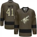 Phoenix Coyotes #41 Mike Smith Green Salute to Service Stitched NHL Jersey