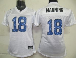 Women Indianapolis Colts #18 Peyton Manning White[2010]