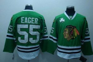 nhl chicago blackhawks #55 eager green