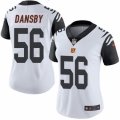 Women's Nike Cincinnati Bengals #56 Karlos Dansby Limited White Rush NFL Jersey