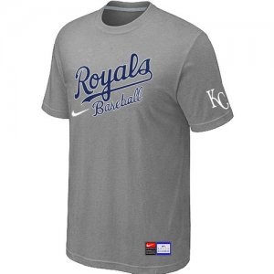 MLB Kansas City Royals L.Grey Nike Short Sleeve Practice T-Shirt