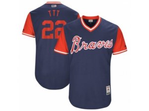 2017 Little League World Series Braves Nick Markakis #22 TTT Navy Jersey