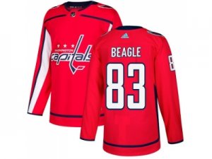 Men Adidas Washington Capitals #83 Jay Beagle Red Home Authentic Stitched NHL Jersey