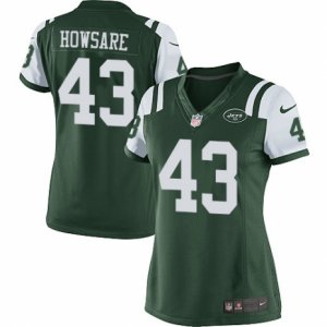 Women\'s Nike New York Jets #43 Julian Howsare Limited Green Team Color NFL Jersey