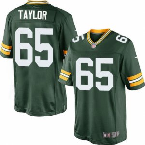 Mens Nike Green Bay Packers #65 Lane Taylor Limited Green Team Color NFL Jersey