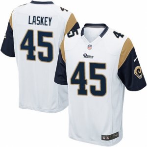 Mens Nike Los Angeles Rams #45 Zach Laskey Game White NFL Jersey