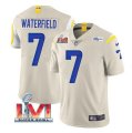 Nike Rams #7 Bob Waterfield Bone 2022 Super Bowl LVI Vapor Limited Jersey