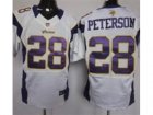 Nike NFL Minnesota Vikings 28 Adrian Peterson White Elite jerseys