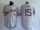 MLB Jerseys Detroit Tigers 15# Inge Grey