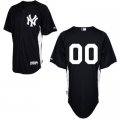 Customized New York Yankees Jersey 2011 Black Home Cool Base BP Baseball