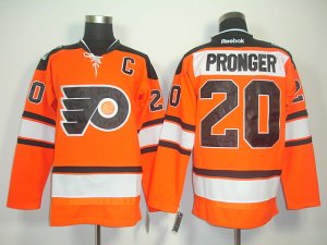 nhl philadelphia flyers #20 pronger orange[black number][2011 new]