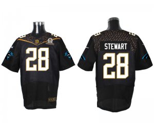 2016 PRO BOWL Nike Carolina Panthers #28 Jonathan Stewart black jerseys(Elite)