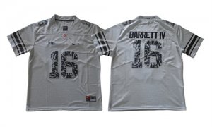 Ohio State Buckeyes #16 J.T. Barrett IV Gray College Football Jersey