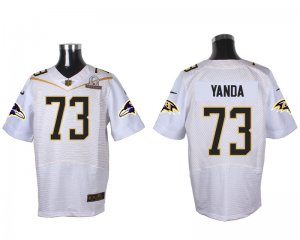 2016 PRO BOWL Nike Baltimore Ravens #73 Marshal Yanda white jerseys(Elite)