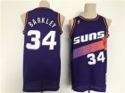 Men Phoenix Suns #34 Barkley Purple Throwback 2021 NBA Jersey