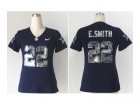 Nike women dallas cowboys #22 e.smith blue jerseys[Handwork Sequin lettering Fashion]