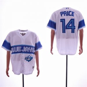 Blue Jays #14 David Price White Cool Base Jersey